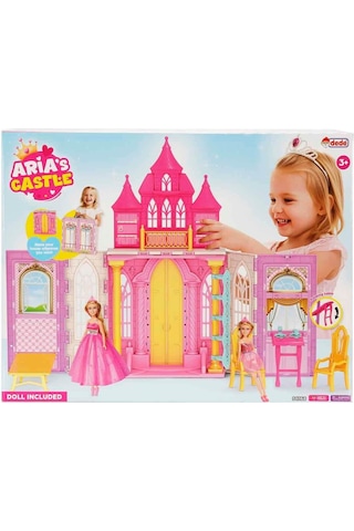 Aria Nın Şatosu Prenses Oyun Seti Katlanabilir Taşınabilir Şato Ve Prenses Bebek