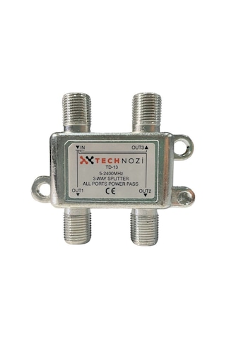 3 Lü Uydu Splitter Kablo Tv Rg6 4818p Çoklayıcı Dağıtıcı Anten Çanak Çevirici Switch Hub