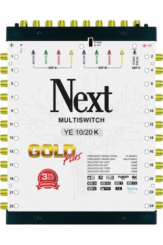 Next Ye-10/20 Kaskatlı Santral Multiswitch Next Ye-10/20 Kaskatlı Santral Multiswitch