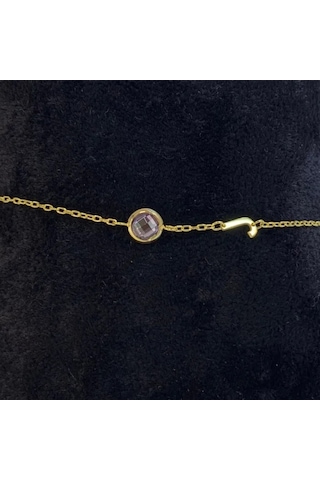 Uretti - Mehtap 4435 - El Yapımı 925 Ayar Gümüş Halhal - Gold Sarı