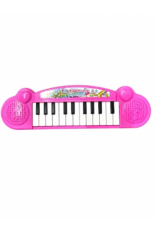 Mini Elektronik Oyuncak Piyano İlk Müzik Deneyimim Pembe 32 Cm
