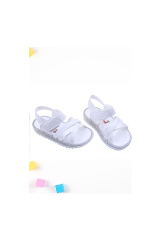 Papuç Sepeti Arzen-2876 Kız Bebek Ortopedik Sandalet 001