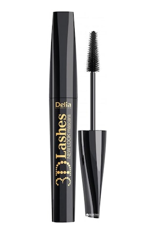 Delia New Look 3D Kirpikler Silikon Fırça Maskara 12 ML Siyah