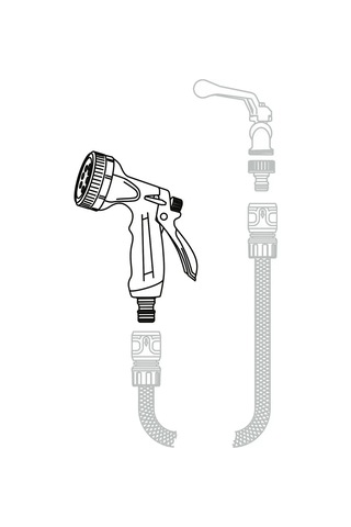 Startul 8 Pozisyonlu Bahçe Sulama Tabancası Metsa St6013-03 374195506