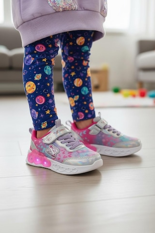 Tuğba Ortopedi 032 Kız Çocuk Okul Öncesi Işıklı Rahat Sneaker Fuşya