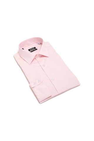 Pıngömlek Kensıngtonvesta Pembe Cepsiz Pensli Klasik Erkek Gömlek Pembe