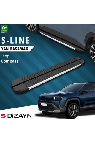 S-dizayn Jeep Compass 3 S-line Aluminyum Yan Basamak 193 Cm 2025 Üzeri A+ Kalite