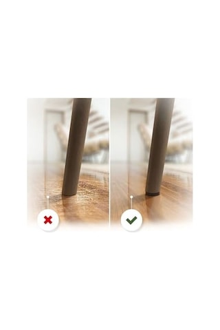 Siyah Keçe 50 Adet 2 X 2 Cm Kare Yapışkanlı Sandalye, Masa, Koltuk Altı Parke Koruma Keçesi