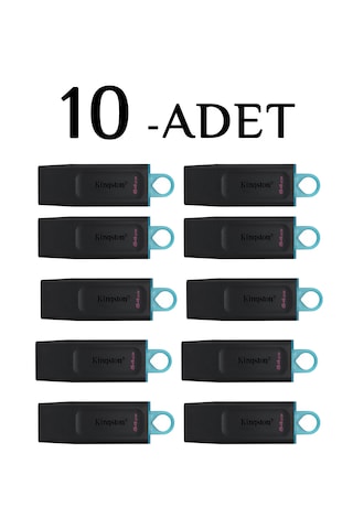Kingston Dtx 64 Gb Usb 3.2 Flash Bellek 10-adet