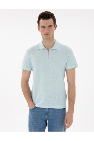 Pierre Cardin Erkek Su Yeşili Tişört 50302586-vr048 Su Yeşili