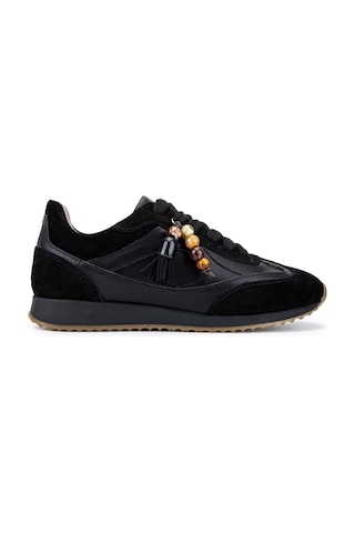 Tamer Tanca Kadın Hakiki Deri Siyah Sneakers & Spor Ayakkabı 488 5022 Bn Ayk Y26 Syh Dr/syh Suet