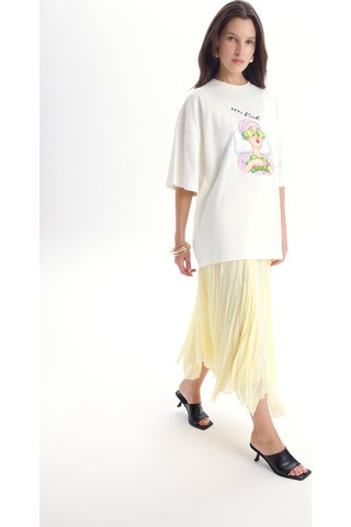 Mai Studıos Mai Studios Co. Mood Oversize Beyaz T-shirt BEYAZ