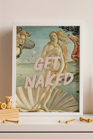 Saturn The Birth Of Venus Get Naked Klasik Portre Pop Art Çerçeveli Tablo Banyo İçin Eğlenceli Sanat Bathroom Altered Art