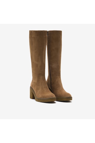 Sand Beige Çizme Kadın 26k12075xs Vergelio Suede Bej