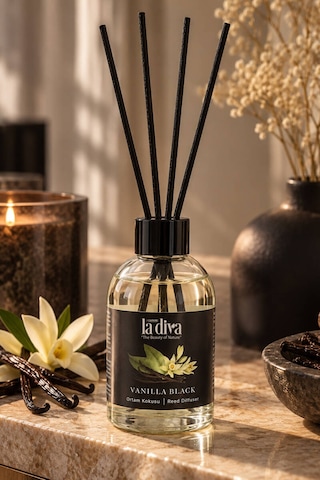 Çubuklu Oda Kokusu - Vanilla Black Karışık
