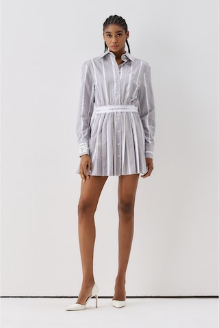 Sagaza Studio Ss6164 Mini Elbise Gri