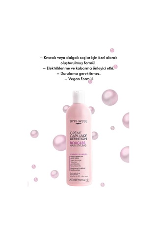 Byphasse Bukleli Saçlar İçin Şekillendirici Bakım Kremi 250 ML