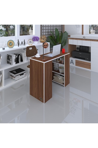 Kenzlife Bilgisayar Çalışma Masası Venüs Cvz Ofis Sekreter Laptop Beyaz