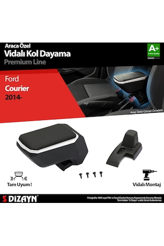 Ford Courier Kol Dayama Kolçak Abs Vidalı Gri 2014 Üzeri A+kalite