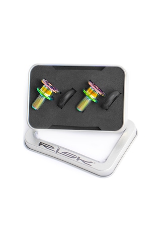 Hombey Titanium Alloy Renkli Bisiklet Mil Somunu, M8 15mm, Suya Dayanıklı, Kilitli Bıçak Ve Krank İçin, 8mm Anahtar Uyumu Çok Renkli