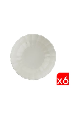 Kütahya Porselen Bone Luz Krem Çorba Kasesi 15cm 6 Lı Çok Renkli