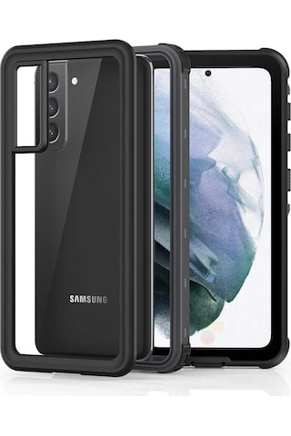 Galaxy S21 Plus Kılıf 1-1 Su Geçirmez Kılıf (505349664) Siyah