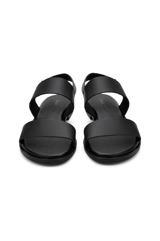 Sandalet Kadın 86p1 Frau London Leather Nero Siyah