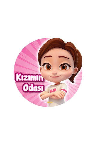 Artikel Pırıl Kızımın Odası Kapı Çocuk Odası Duvar Sticker