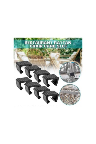 Rattan Mobilya Kelepçesi, Çok Yönlü Rattan Kanepe Kelepçesi, Dayanıklı Dış Mekan Rattan Sandalye Kelepçesi Kart Yuvası 5,25 Cm 8'li Paket Diğer