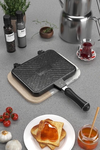 Stevig Usta Tostçu Granit Döküm Ocak Üstü El Tost Makinesi St-101 - Hyt