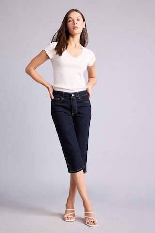 Defacto İndigo Kapri Jean Pantolon I0177ax26hsnm82 Mavi-nm82