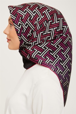 Armine Twill İpek Eşarp 23ka9011 8 53 Siyah
