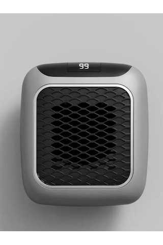 Ikkb Yeni Model Ev Ofis Mini Akıllı Sabit Sıcaklık Duvara Monte Kare Uzaktan Kumandalı Sıcak Hava Isıtıcı Gri
