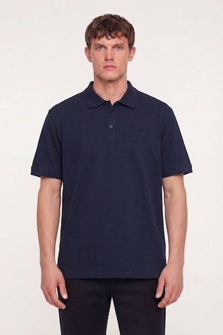 Sabri Özel Erkek Lacivert Normal Kesim Regular Fit Pamuklu Örme Basic Polo Yaka Tişört