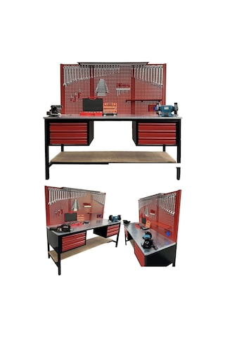 Staxx 2mt 6 Çekmeceli Takım Tezgahı 320 Parça Full Takım Dolabı