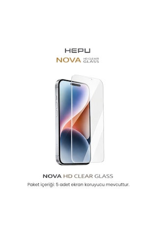 HEPU NOVA HD Clear Temperli Cam Ekran Koruyucu – iPhone 11 / XR Uyumlu