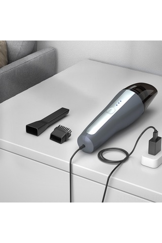 Kosona Araç Ve Ev İçin Taşınabilir El Tipi Mini Süpürge, Güçlü Emme Gücü, Kablosuz, Dayanıklı Malzeme İle Yapıldı, F1702-kiremit Rengi