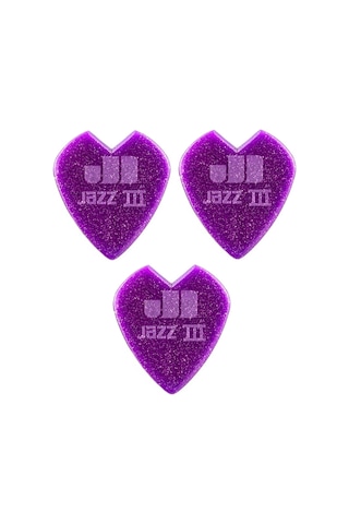 Jim Dunlop 47rkh3nps Jazz Iıı Purple Sparkl Pena 3 Adet Kirk Hammett Signature