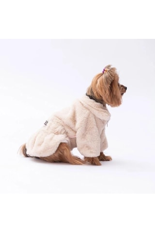 Pawstar Ekru Paris Küçük Irk Köpek Ceketi