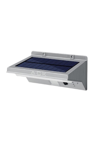 Ack Ag60-07851 Ip65 Hareket Sensörlü Solar Led Bahçe Duvar Apliği