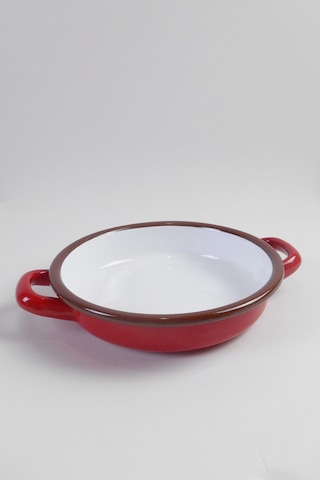 Kırmızı Emaye Sahan 18cm