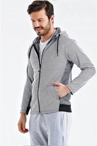 Uhlsport Sweat Poly. Kapşonlu Grey M Siyah