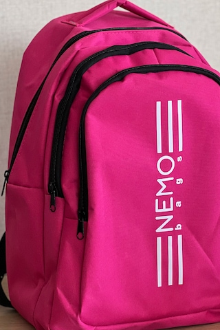 Nemo Bags Unisex Pembe Sırt Çantası Büyük Boy Okul Spor Çantası