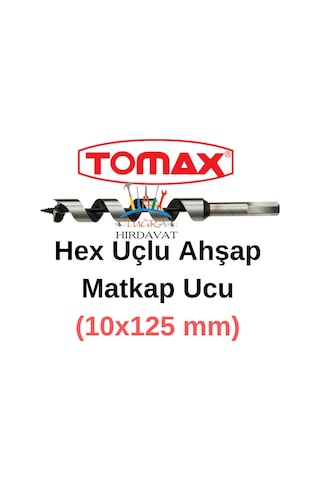 Tomax Ağaç Delme Ahşap Delme Hex Matkap Ucu 10x125