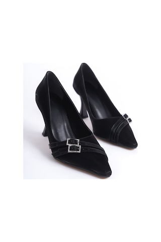Kocadal Kocadal Maya Kadın Siyah Saten Topuklu Ayakkabı Muhtelif