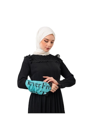 Zaytoon Filistin Atasözü Ve Geri Dönüş Anahtarı Yeşil Rengi Küçük Fular 45 45 Unisex S100050 Mavi