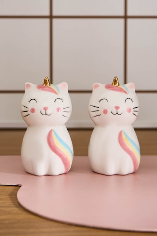 Karaca Kitty Tuzluk Ve Biberlik Beyaz Beyaz