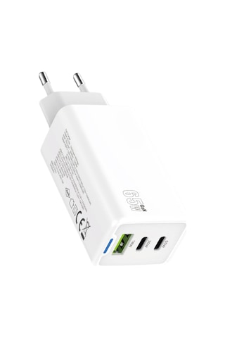 Hızlı Şarj Aleti Premium Wall Charger 65w Fast+ 18w Usb 20wtypec 65wtypec 3 Girişli Ac-100
