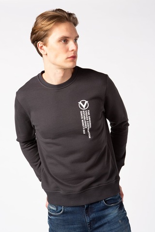 Vigoss Erkek Baskılı Sweatshırt 62132-30048 Koyu Antrasit