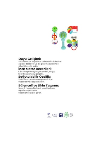 Kiki Bebeğimin Ilk Çıngırakları 4'lü Seti PKT.KIKI.009 Diğer